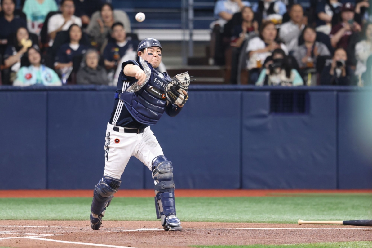 Кэтчер Doosan Bears Ян Ый-джи. /Фото = Предоставлено Doosan Bears.