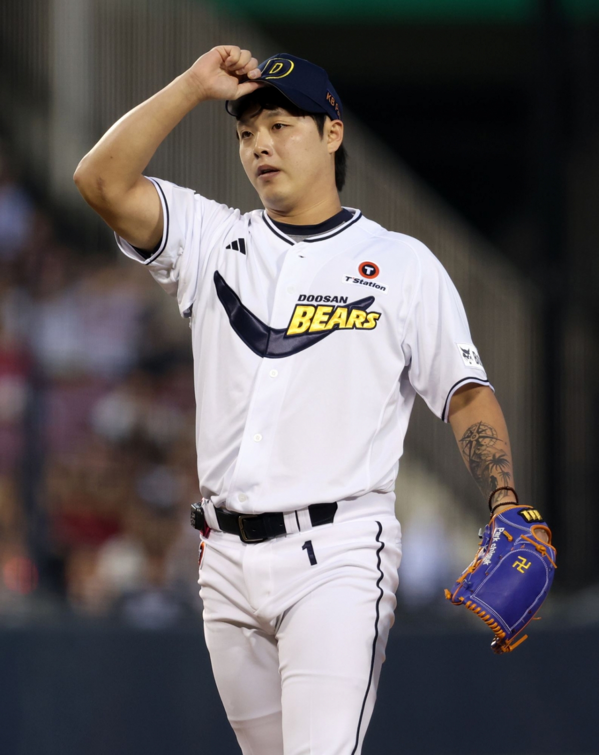 Park Chi-guk de Doosan Bears el día 9. /Foto=Doosan Bears