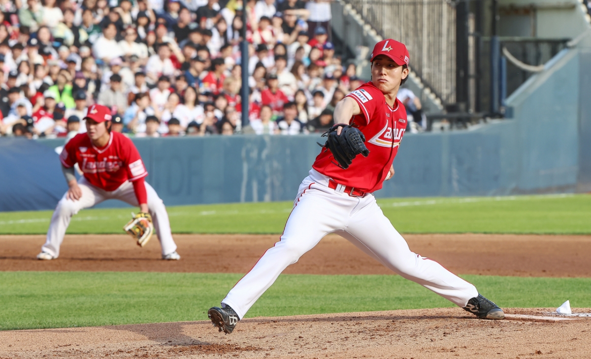 Koji Hiramoto. /Photo=SSG Landers