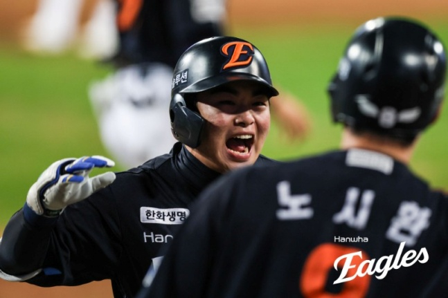 Moon Hyun Bin (trái) và Noh Si Hwan. /Ảnh = Hanwha Eaglex cung cấp
