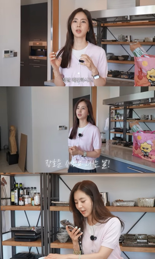 한채아, 시父 차범근 생일 맞아 요리 수업까지.."입맛 까다로워"