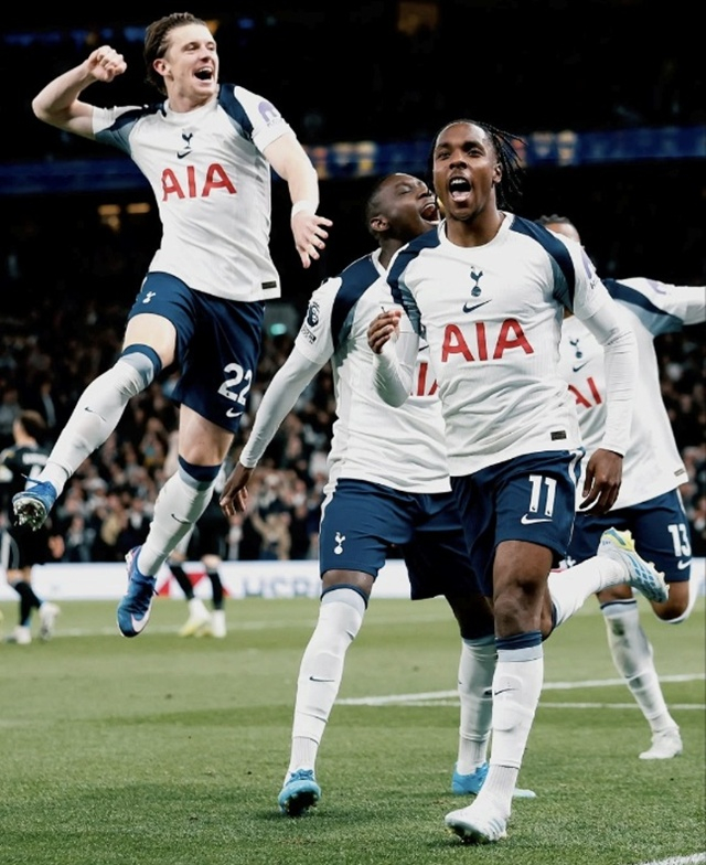 Tottenham players' goal celebration. /Photo=Tottenham SNS