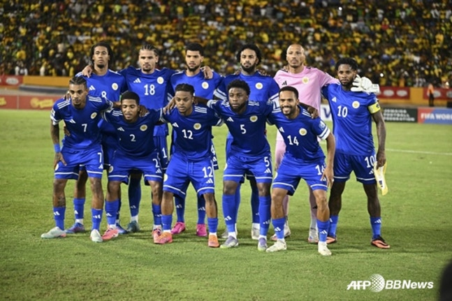 Jugadores de la selección de fútbol de Curazao. /Foto=AFPBBNews=News1