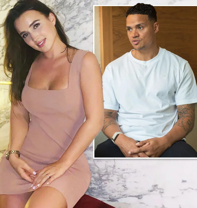 Jemina Jenas (a la derecha) y su nueva pareja. /foto=The Sun (recorte)