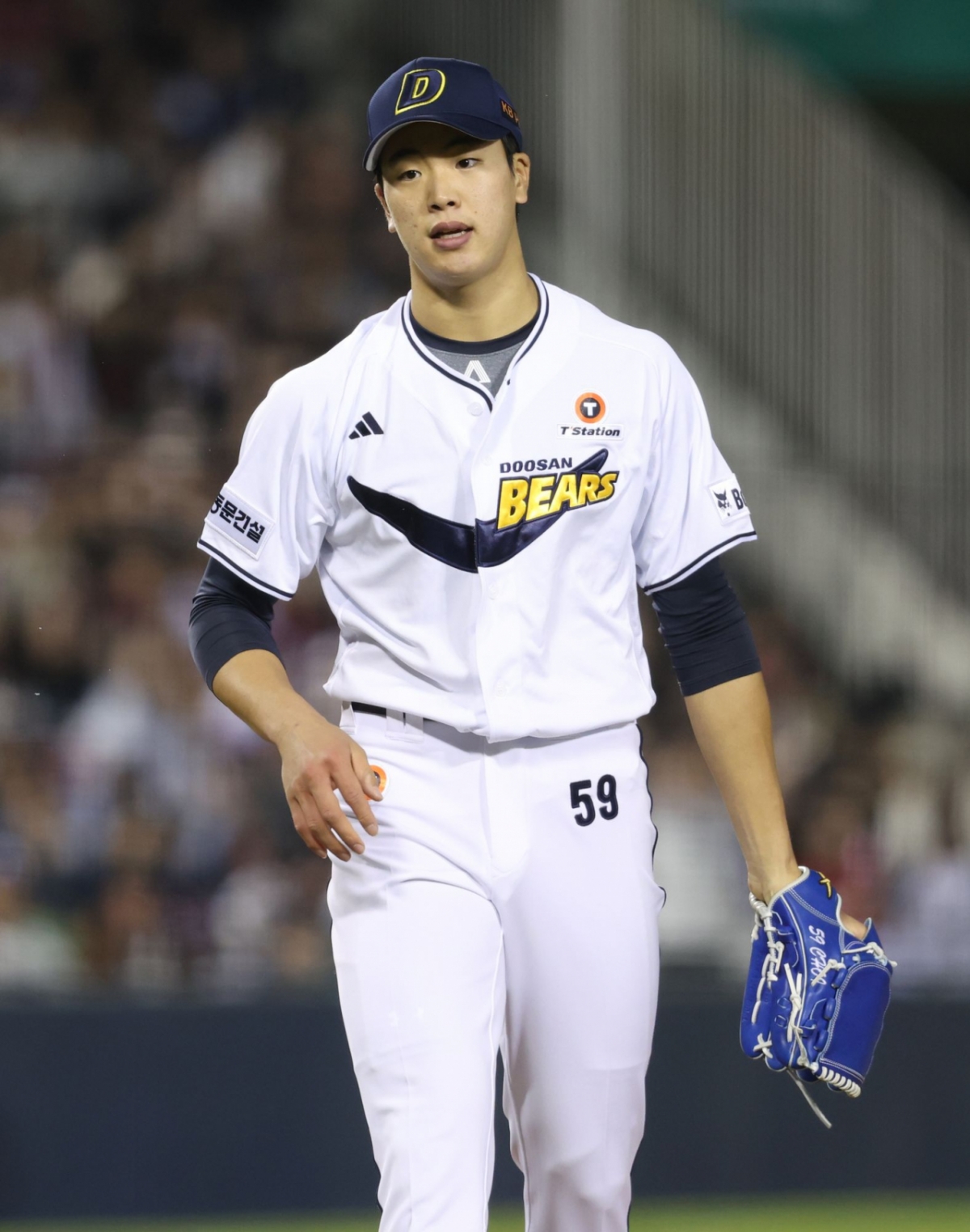 Cầu thủ ném bóng Choi Jun Ho của Doosan Bears. /Ảnh = Doosan Bears cung cấp