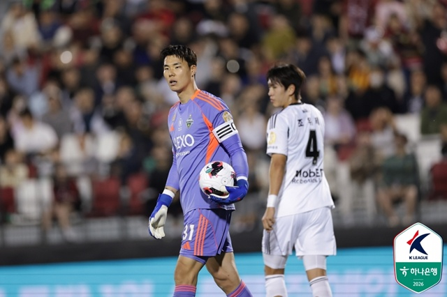 全北現代（チョンブク·ヒョンデ）のGKソン·ボムグン。 /写真=韓国プロサッカー連盟提供