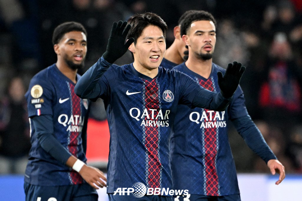 パリ·サンジェルマン（PSG）の李カンイン。 /AFPBBNews=ニュース1