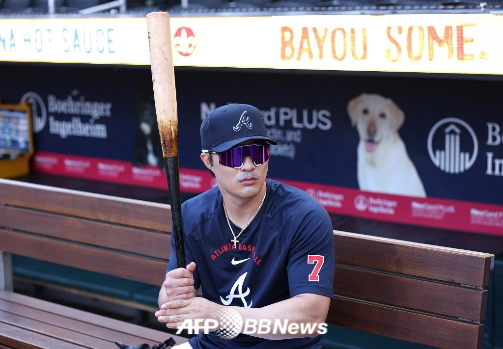 Atlanta Braves Kim Ha-seong. /AFPBBNews=NEWS1