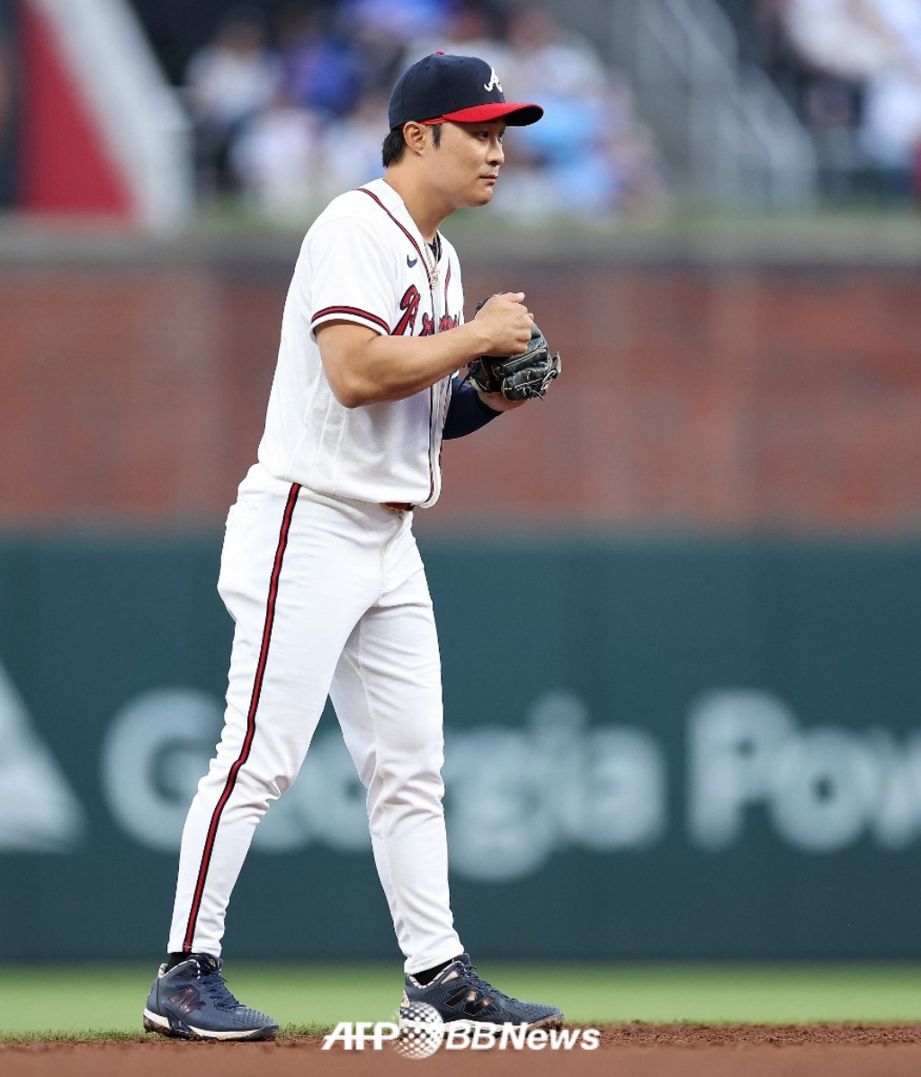 Atlanta Braves Kim Ha-seong. /AFPBBNews=NEWS1