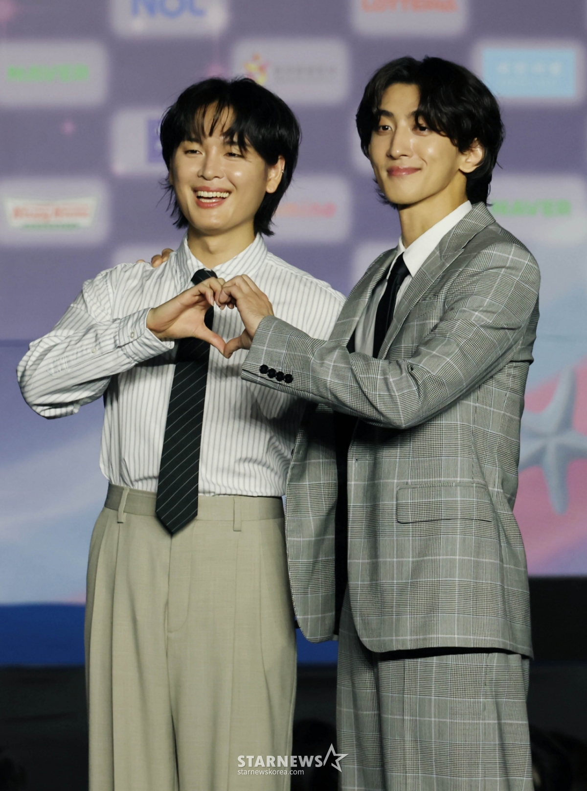 'The group Jannabi poses during the 2025 SBS Gayo Daejeon Summer Blue Carpet event held at Ilsan KINTEX on July 2025. /Photo=Reporter Lee Dong-hoon