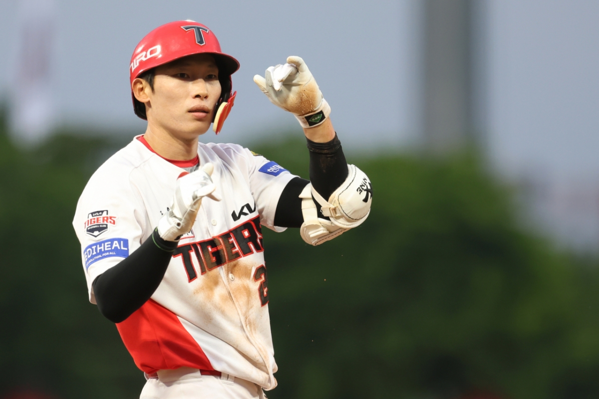 KIA Tigers Kim Ho-ryeong in action on the 14th. /Photo=KIA Tigers