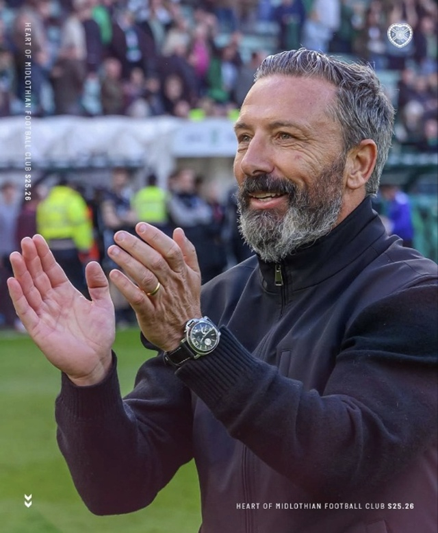 Entrenador Derek McInnes del Hearts. /Foto=Redes sociales del Hearts