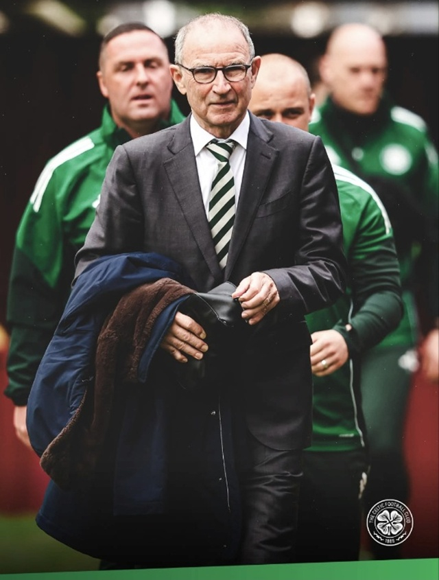 Entrenador Martin O'Neill del Celtic. /Foto=Redes sociales del Celtic