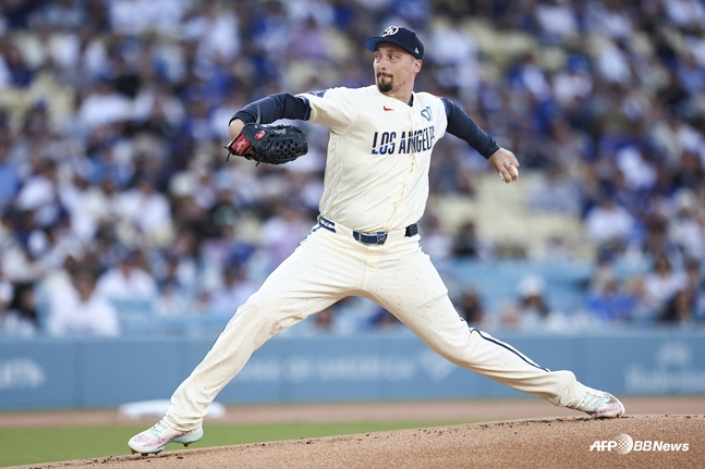 Snell, who started against the Atlanta Braves on the 10th. /AFPBBNews=NEWS1