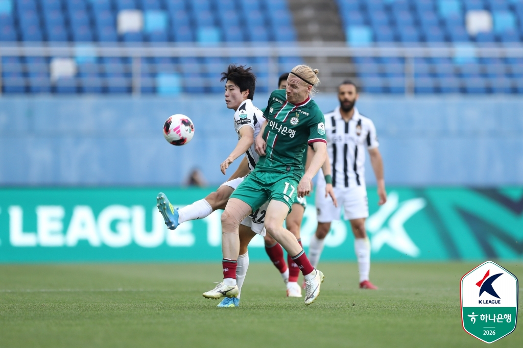 16日、大田（テジョン）W杯競技場で行われた大田ハナシチズンとFCソウルの試合の様子。 /写真=韓国プロサッカー連盟提供