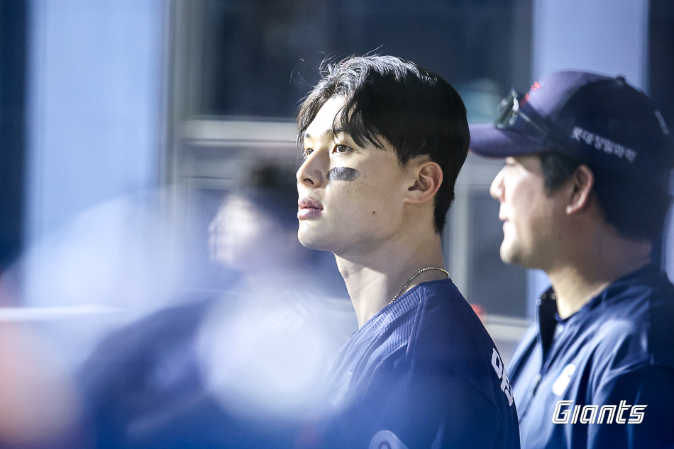 ロッテ·ジャイアンツの外野手、ユン·ドンヒ。 /写真=ロッテジャイアンツ提供