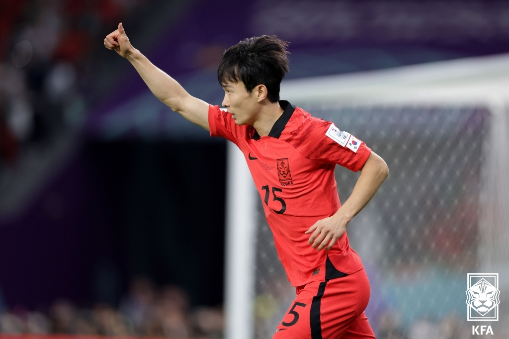 2022 FIFAカタールワールドカップ当時のキム·ムンファンの姿。 /写真=大韓サッカー協会提供