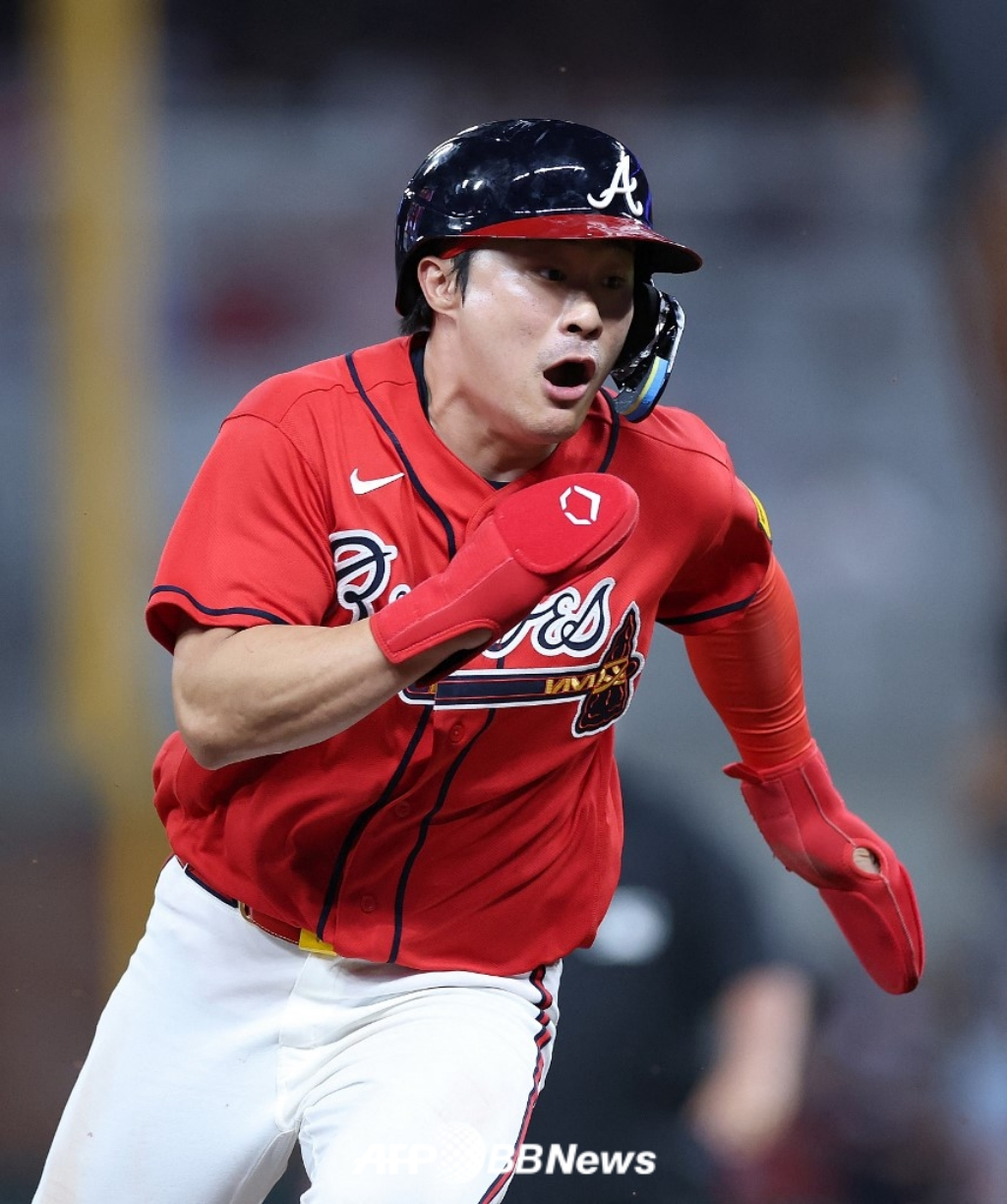 Atlanta Braves infielder Kim Ha-seong. /AFPBBNews=NEWS1
