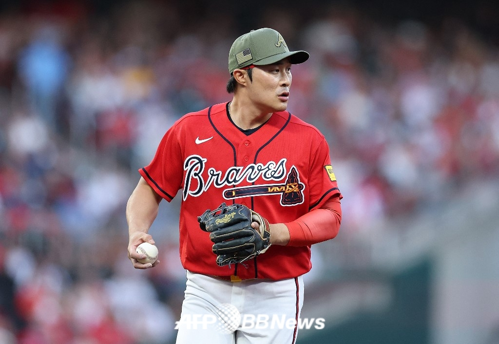 Atlanta Braves infielder Kim Ha-seong. /AFPBBNews=NEWS1