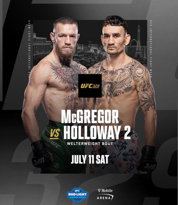 Конор Макгрегор (слева) и Макс Холлоуэй. /Фото = Предоставлено UFC