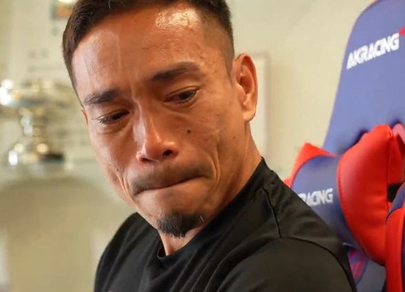 Nagatomo Yuto shedding tears. /Photo=FC Tokyo official SNS video archive