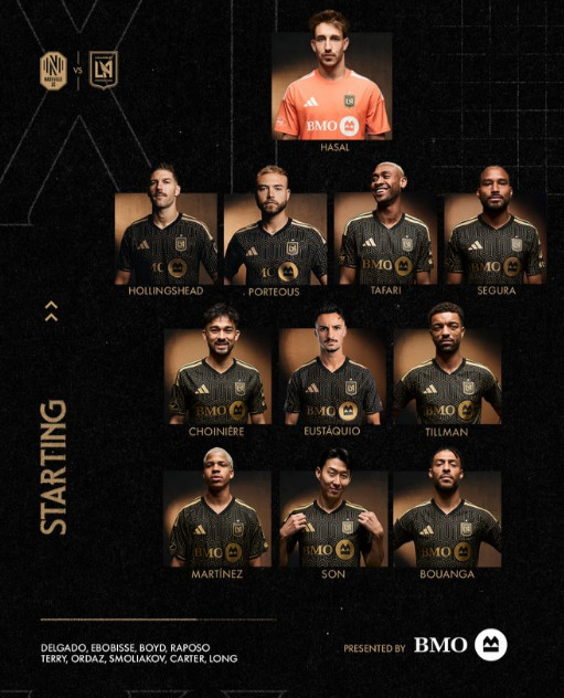 LAFC deploying a 4-3-3 formation. /Photo=LAFC official SNS archive