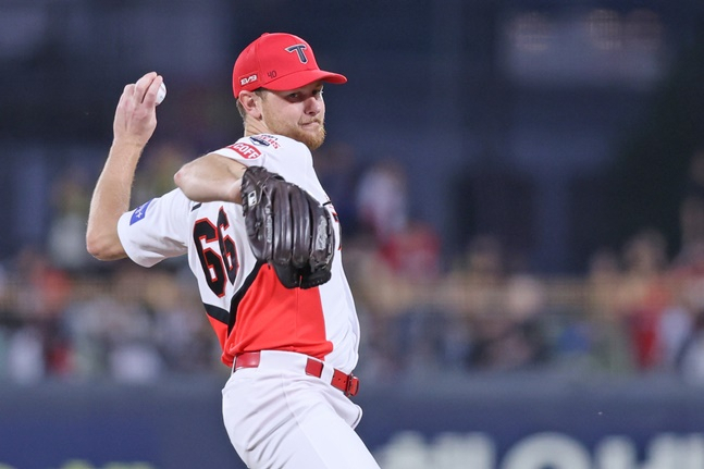 Eric Lawer during the 2024 season. /Photo=KIA Tigers