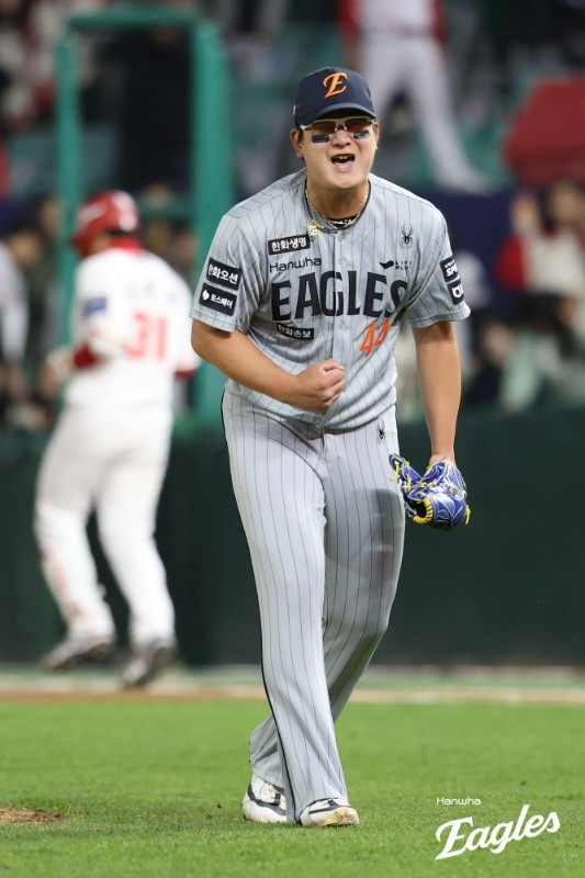 Lanzador de los Hanwha Eagles, Kim Seo-hyun. /Foto=Hanwha Eagles