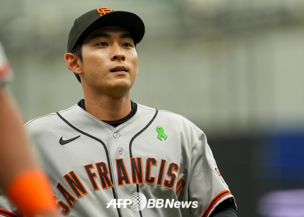 サンフランシスコ·ジャイアンツの外野手、李ジョンフ。 /AFPBBNews=ニュース1