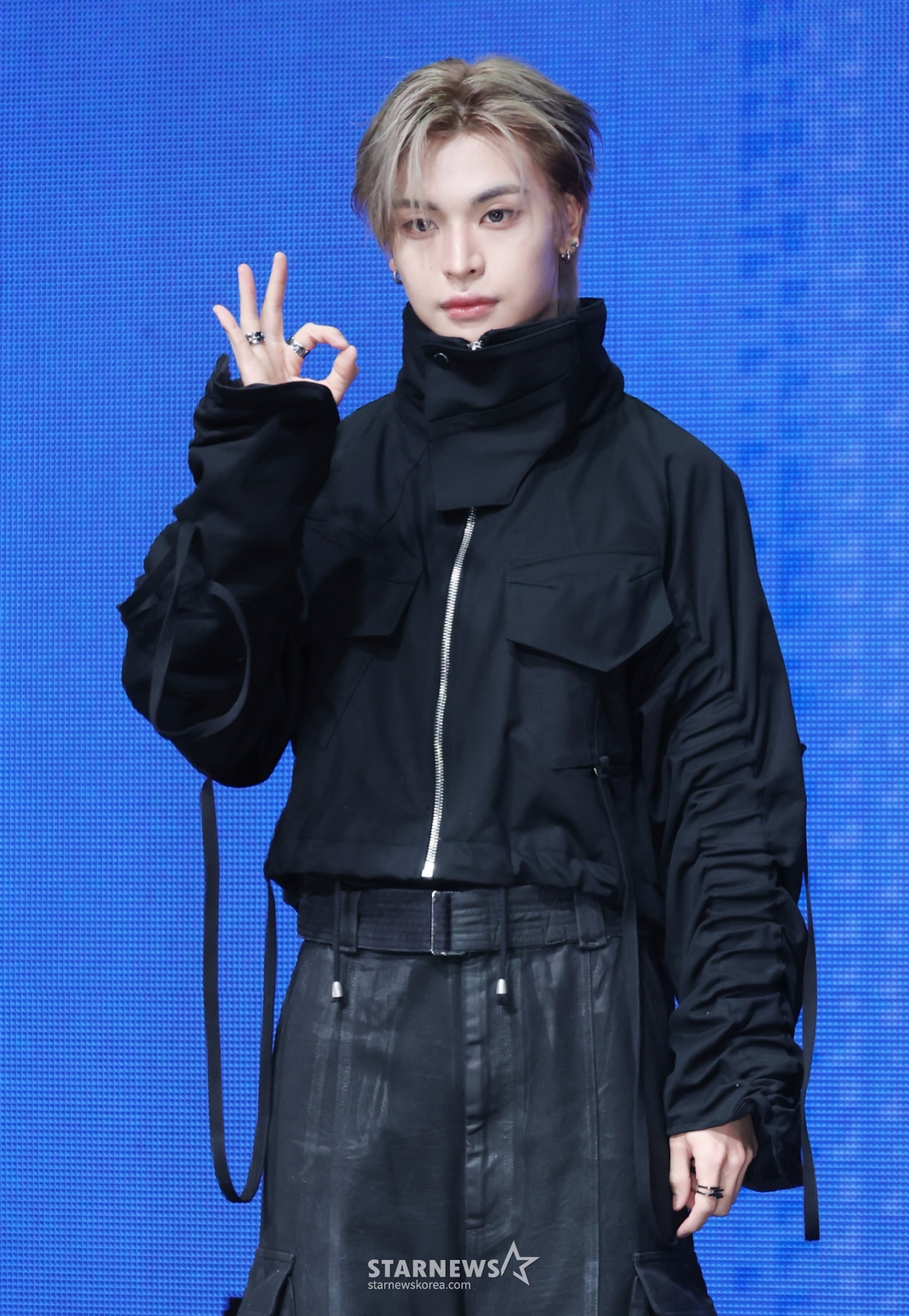 Group Psykurs member Ye-chan poses during the mini 7th album 'Route Zero: The ORA' (ROUTE ZERO : The ORA) release showcase held at NOL Theater in Hapjeong, Mapo-gu, Seoul, on the afternoon of the 19th. This album includes a total of five tracks, featuring the title song 'OKay' (OKay), as well as 'Ghost Rider', 'Trophy', and others. /2026.05.19 /Photo=Lee Dong-hoon photoguy@