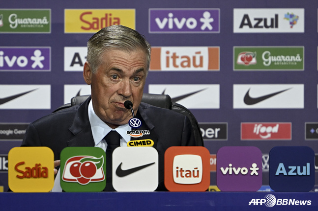 Carlo Ancelotti, entrenador del equipo nacional de Brasil. /AFPBBNews=NEWS1