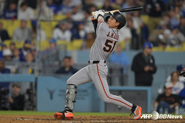 San Francisco Giants Lee Jung-hoo. /AFPBBNews=NEWS1