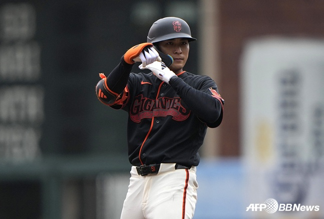 San Francisco Giants Lee Jung-hoo. /AFPBBNews=NEWS1