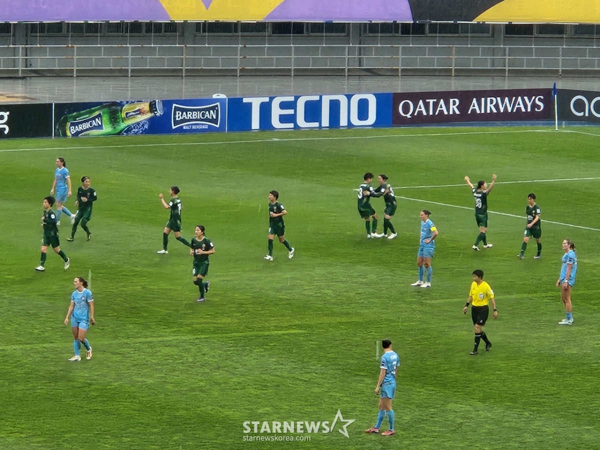 Tokyo Verdy Beleza celebrates after scoring a decisive goal in the second half. /Photo=Reporter Park Geon-do