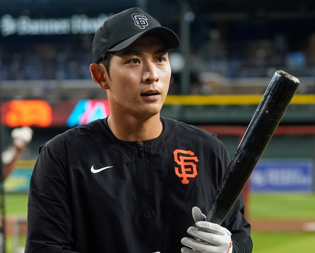 チェイスパークで打撃練習をする李ジョンフの姿。 /写真=サンフランシスコ·ジャイアンツ公式SNS