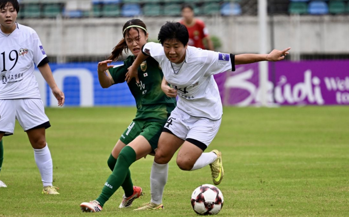 Footage of the match between Naegohyang Football Club and Tokyo Verdy in Group C of the 2025-2026 AFC Women's Champions League group stage held in Myanmar last November. /Photo=AFC