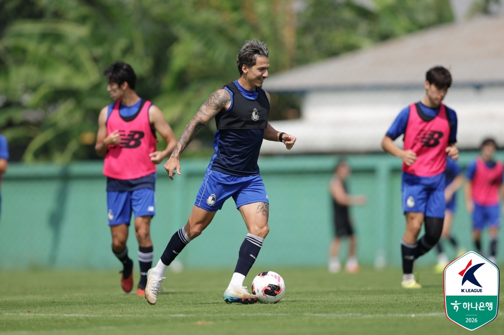 Eulere during team practice. /Photo=Korea Professional Football League