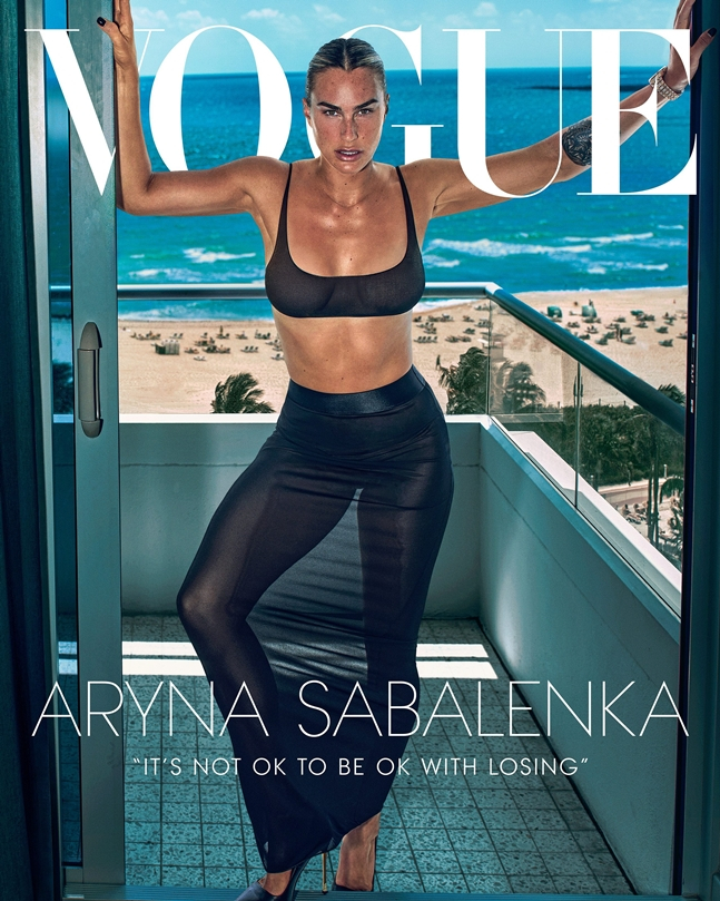 Sabalenka, que reveló un atrevido reportaje fotográfico. /Foto=Redes sociales oficiales de Vogue