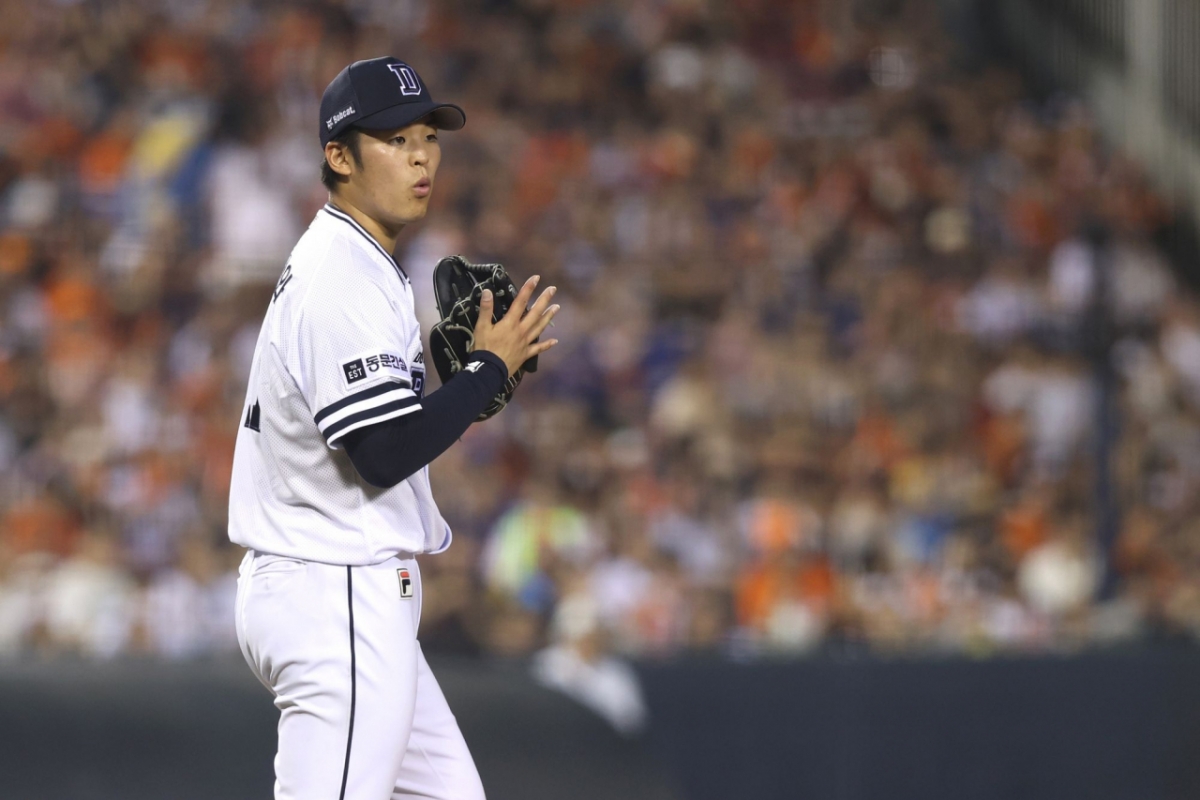 Keisho Shirakawa during his time with the Doosan Bears. /Photo=Doosan Bears