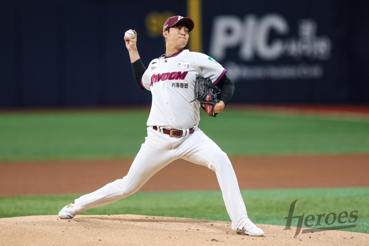 Kiwoom Heroes ace An Woo-jin. /Photo=Kiwoom Heroes