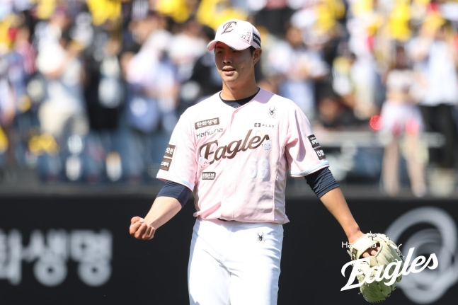 ハンファ·イーグルスの朴ジュンヨンが27日、NCダイノスと遠征試合に先発登板する。 /写真=ハンファ·イーグルス提供