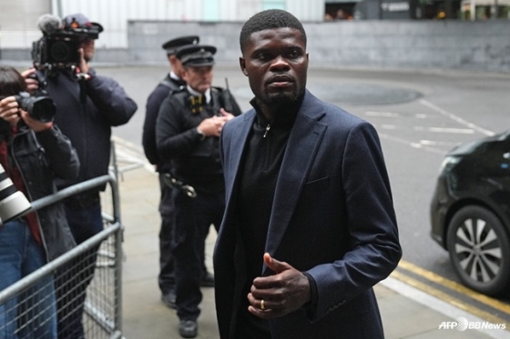 Thomas Partey appeared at Southwark Crown Court in London after the 2025-2026 UEFA Champions League (UCL) League Phase Round 1 match at Tottenham Hotspur Stadium in London. /AFPBBNews=NEWS1