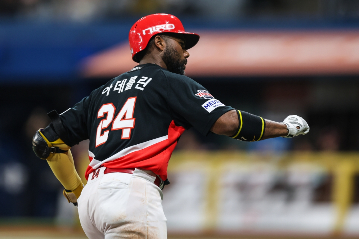 KIA's replacement foreign hitter Adellin Rodriguez. /Photo=KIA Tigers