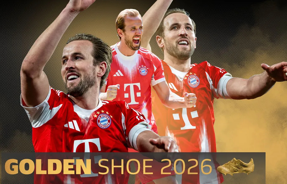 Harry Kane, who has claimed his second career European Golden Shoe. /Photo=Screenshot from the official Bundesliga website
