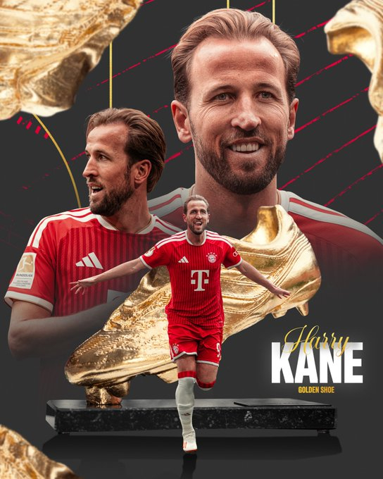 European Golden Shoe winner Harry Kane. /Photo=Bayern Munich official social networking service (SNS)