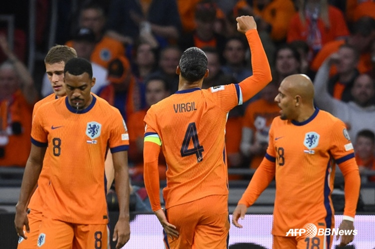 Image of the Netherlands national football team. /AFPBBNews=NEWS1