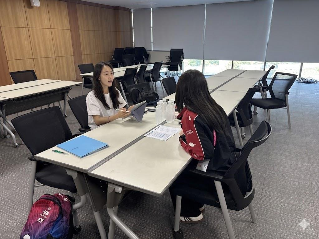 Scene of the Sports Ethics Center's human rights protection activities at the 20th National Disabled Students Sports Festival. /Photo=Sports Ethics Center