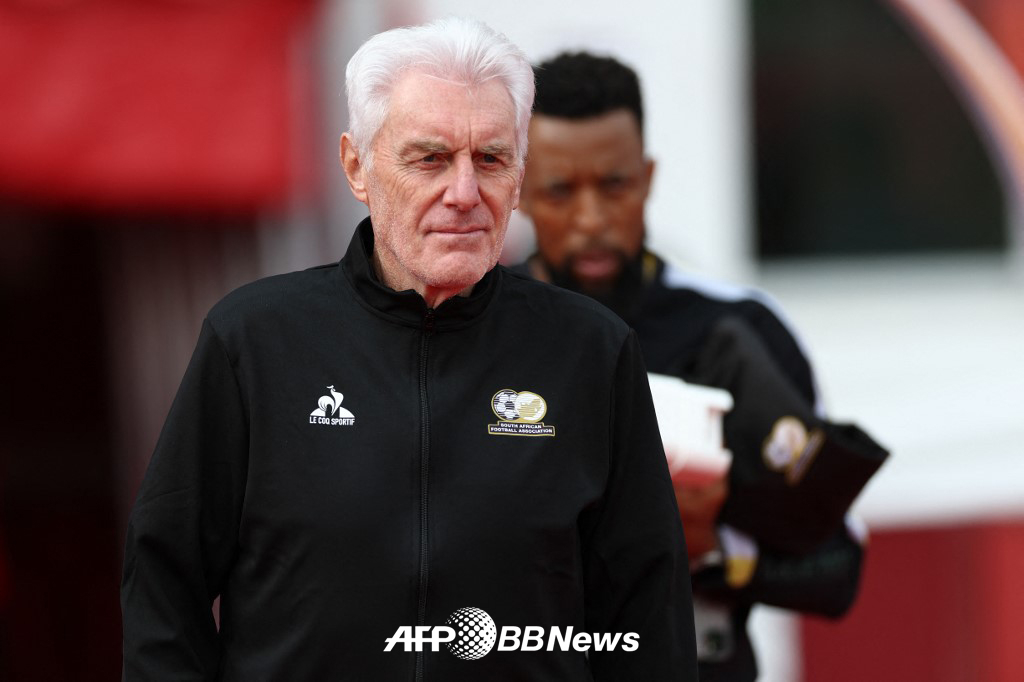 Hugo Broos, coach of the South African national team. /AFPBBNews=NEWS1