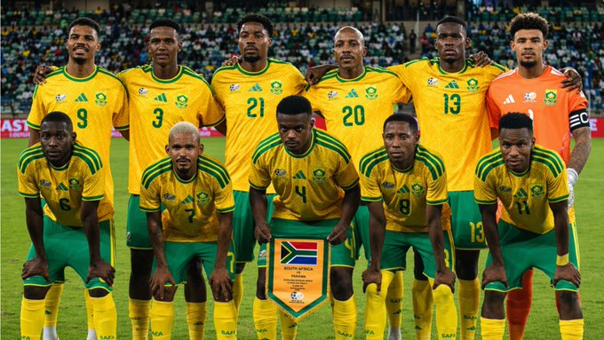 サッカー南アフリカ共和国代表。 /写真=南アフリカサッカー協会公式ソーシャル·ネットワーキング·サービス(SNS)
