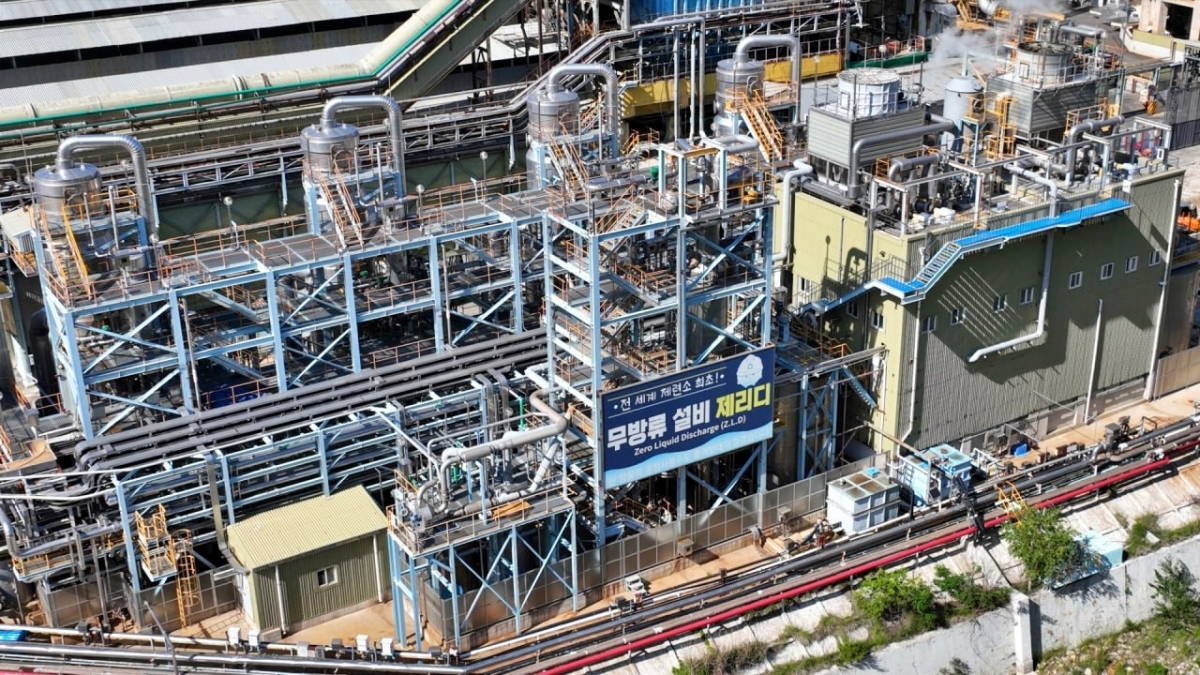 Overview of Yungpo Seokpo Smelter's Zero Liquid Discharge (ZLD) system./Photo provided by Yungpo Seokpo Smelter